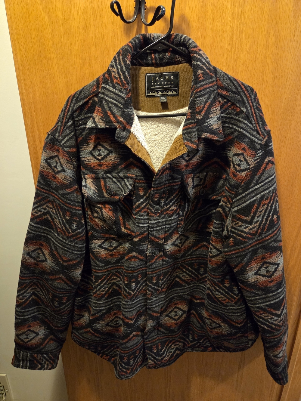 jachs Sherpa-Lined Jacket - Black & Brown